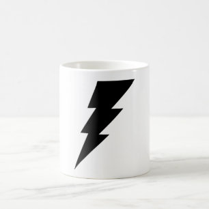 黒い稲妻のコーヒー・マグ! コーヒーマグカップ
