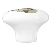 黒い稲妻の陶磁器のプルが付いている白いギター セラミックノブ (側面)