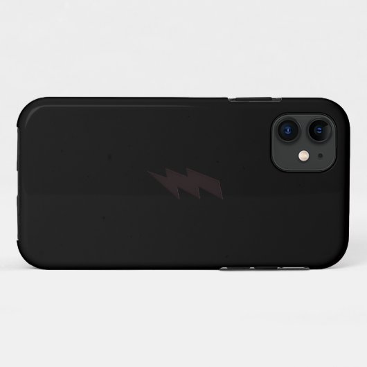 黒い稲妻のiphoneの箱 Case-Mate iPhoneケース (裏面(横))