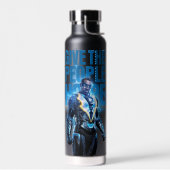 黒い稲妻与え- The People Hope ウォーターボトル (左面)