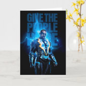 黒い稲妻与え- The People Hope カード (黄色い花)