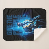 黒い稲妻与え- The People Hope シェルパブランケット (正面(横))