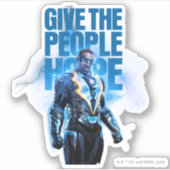 黒い稲妻与え- The People Hope シール (正面)