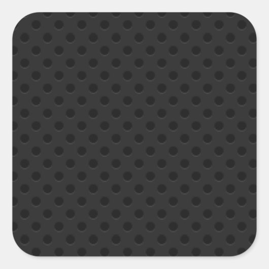 黒い穴があいたピンホール繊維 スクエアシール (正面)