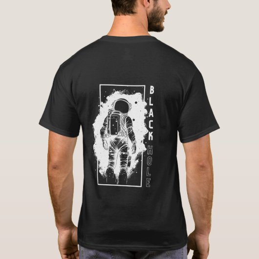 黒い穴 Tシャツ (裏面)
