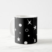 黒い空の夜星 コーヒーマグカップ (正面左)