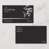 黒い空想の渦巻 名刺 (正面/裏面)