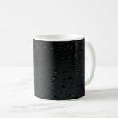 黒い窓に水が滴る コーヒーマグカップ (正面右)