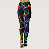 黒い立方虹のレギンス レギンス (裏面)