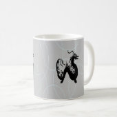 黒い竜を灰色に コーヒーマグカップ (正面右)
