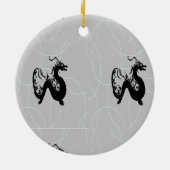 黒い竜を灰色に セラミックオーナメント (裏面)