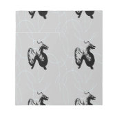 黒い竜を灰色に ノートパッド (正面)