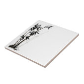 黒い竹 – インク タイル (側面)