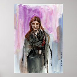 黒い笑顔の少女 ポスター