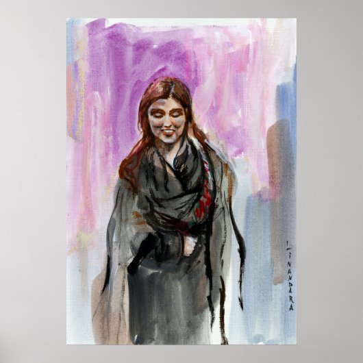 黒い笑顔の少女 ポスター (正面)