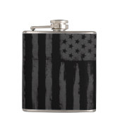黒い米国旗 フラスク (正面)