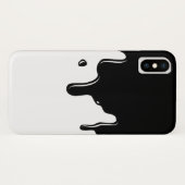 黒い粘着物の点滴注入のiPhone Xの箱 Case-Mate iPhoneケース (裏面(横))