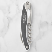 黒い素朴黒板グロムスマン名 ソムリエナイフ (裏面)