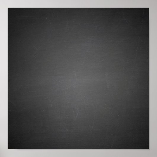 黒い素朴黒板プリント ポスター (正面)