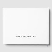 黒い紫と銀のフローラゴシック結婚ズ ゲストブック (裏面)