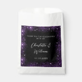 黒い紫の輝結婚き感謝していのお前 フェイバーバッグ (正面)