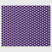 黒い紫色の重なった抽象芸術 ラッピングペーパー (フラット)