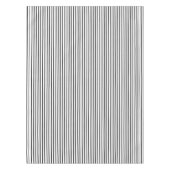 黒い細い縦縞のテーブルクロス テーブルクロス (正面)