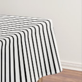 黒い細い縦縞のテーブルクロス テーブルクロス (インサイチュ)