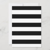 黒い結婚式の踊りの原稿の白 招待状 (裏面)