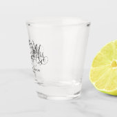 黒い結婚式のScript Flourish氏および夫人 ショットグラス (右)