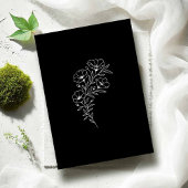 黒い結婚式招待状 招待状