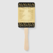 黒い結婚式 プログラム ハンドファン (裏面)