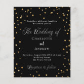 黒い結婚金ゴールドスターの予算案 チラシ (正面)