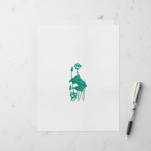 黒い絵を描背中に花と魚の香り (正面/裏面インサイチュ)