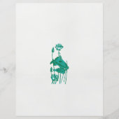 黒い絵を描背中に花と魚の香り (正面)