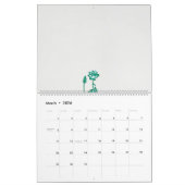 黒い絵を描背中に花と魚の香り カレンダー (3月 2026)