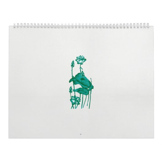 黒い絵を描背中に花と魚の香り カレンダー (カバー)