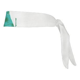 黒い絵を描背中に花と魚の香り タイヘッドバンド