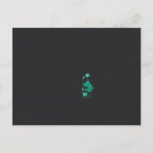 黒い絵を描背中に花と魚の香り ポストカード (正面)
