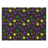 黒い絵を描背景の（ばちゃばちゃ）跳ねる テーブルクロス (正面(横))