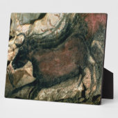 黒い絵画雄牛のロック、紀元前c.17000 (洞窟のpa フォトプラーク (側面)