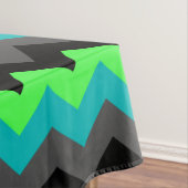 黒い緑のグラデーション山形の大きなテーブルクロス テーブルクロス (インサイチュ)
