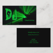黒い緑のストロボはDJの名刺をつけます 名刺 (正面/裏面)