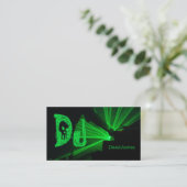 黒い緑のストロボはDJの名刺をつけます 名刺 (スタンド正面)