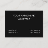 黒い緑のミッドセンチュリー幾何学模様 名刺 (裏面)