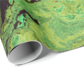 黒い緑の大理石 ラッピングペーパー (ロールコーナー)
