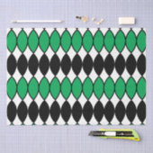 黒い緑の抽象芸術 薄葉紙 (クラフト)