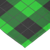 黒い緑の格子模様チェック付きテーブルクロス テーブルクロス (アングル)