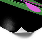 黒い緑の紫の色 ポスター (コーナー)