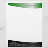 黒い緑の鋼鉄専門レターヘッド レターヘッド (正面/裏面)